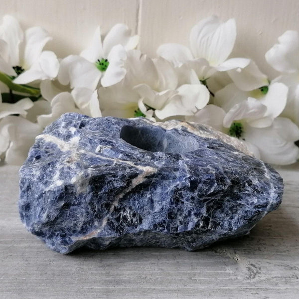 Blue Sodalite Tealight Holder - 001