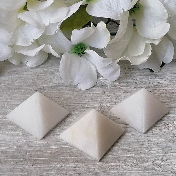 Snow Quartz Mini Pyramid