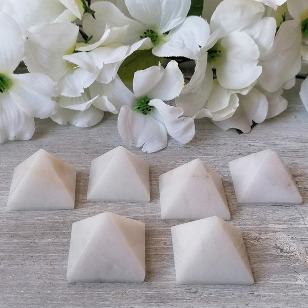 Snow Quartz Mini Pyramid
