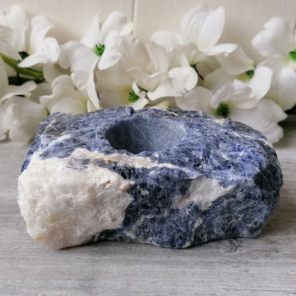 Blue Sodalite Tealight Holder - 001