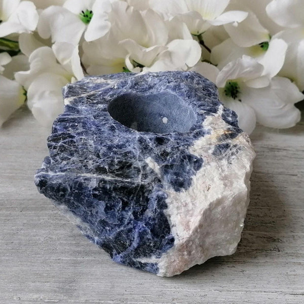 Blue Sodalite Tealight Holder - 001