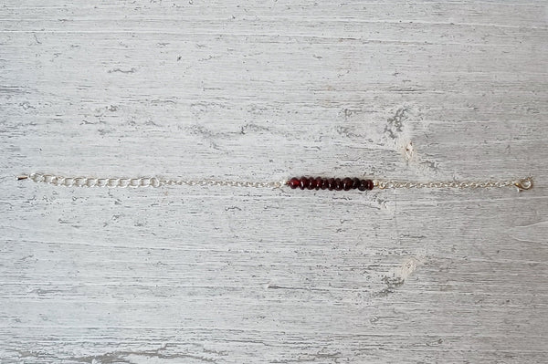 Garnet Crystal Bracelet