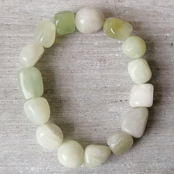 New Jade Tumbled Bracelet - Serpentine