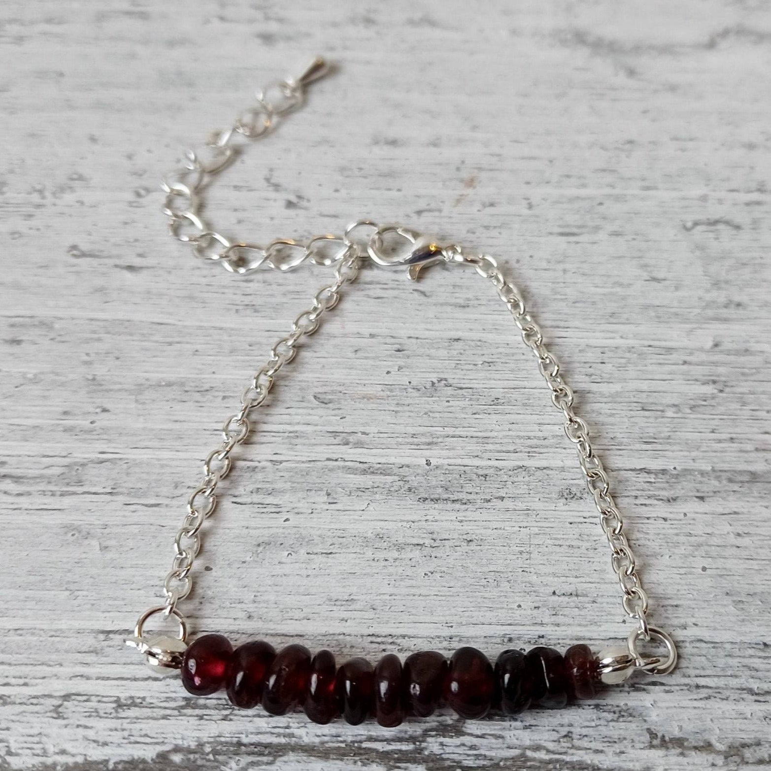 Garnet Crystal Bracelet