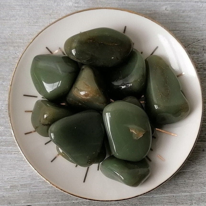 Green Chert Tumblestone