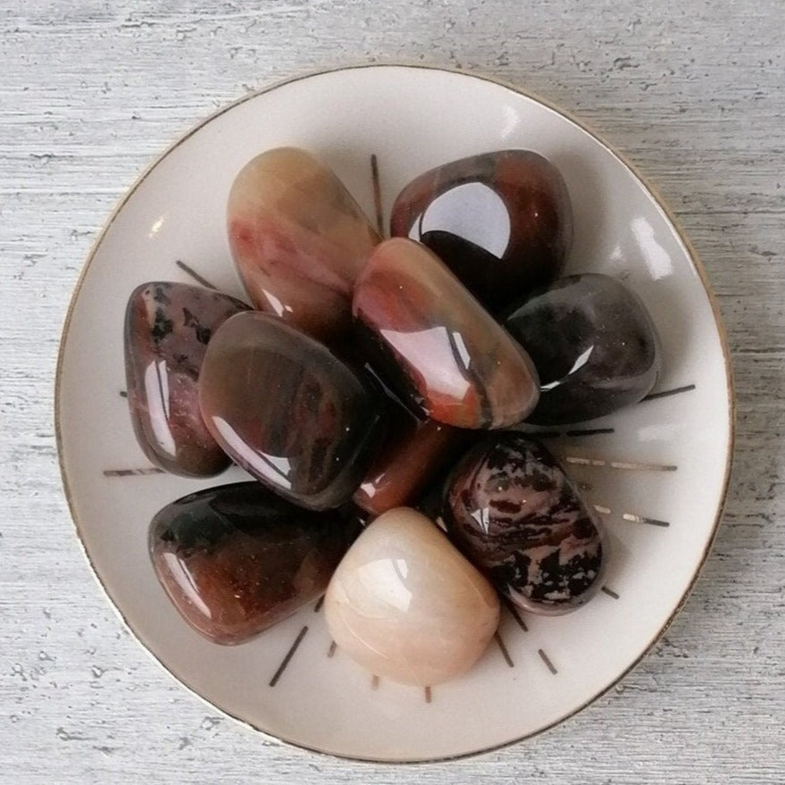 Bamboo Leaf Jasper Tumblestone