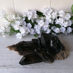 Large Smoky Quartz Cluster - Sold As Seen