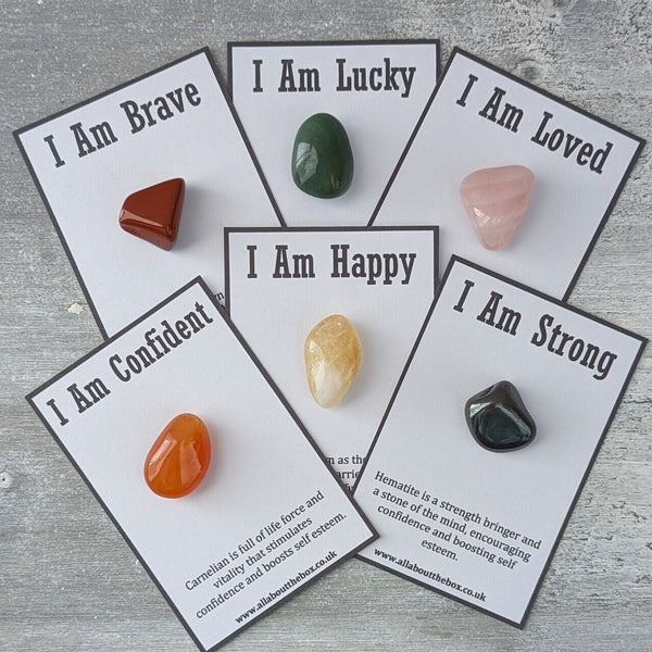 I Am Strong - Hematite Tumblestone